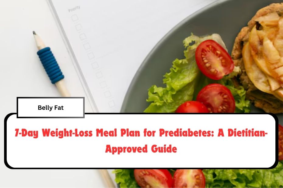 7-Day Weight-Loss Meal Plan for Prediabetes: A Dietitian-Approved Guide