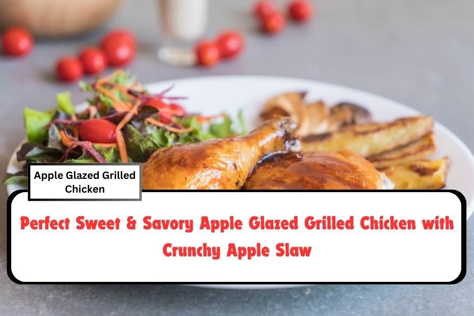 Perfect Sweet & Savory Apple Glazed Grilled Chicken with Crunchy Apple Slaw