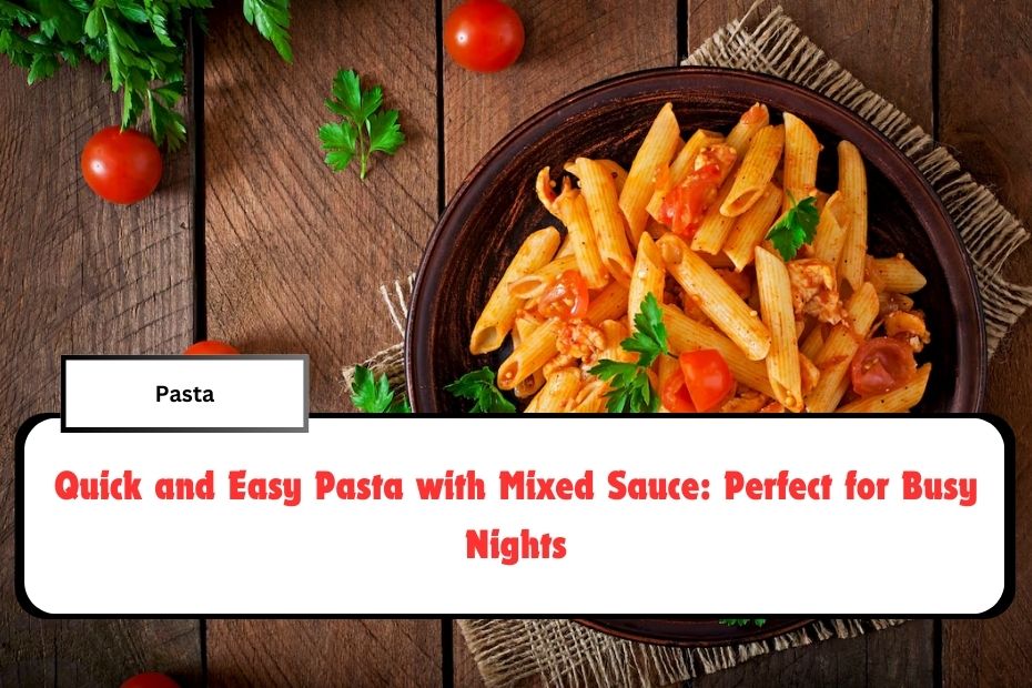 Quick and Easy Pasta with Mixed Sauce: Perfect for Busy Nights